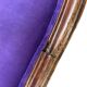 Fauteuil/canapé trois places baroque vintage violet-pourpre