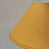 Blue and yellow turned wood lamp SCE 1990