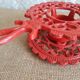 iron candle holder vintage red cellar rat