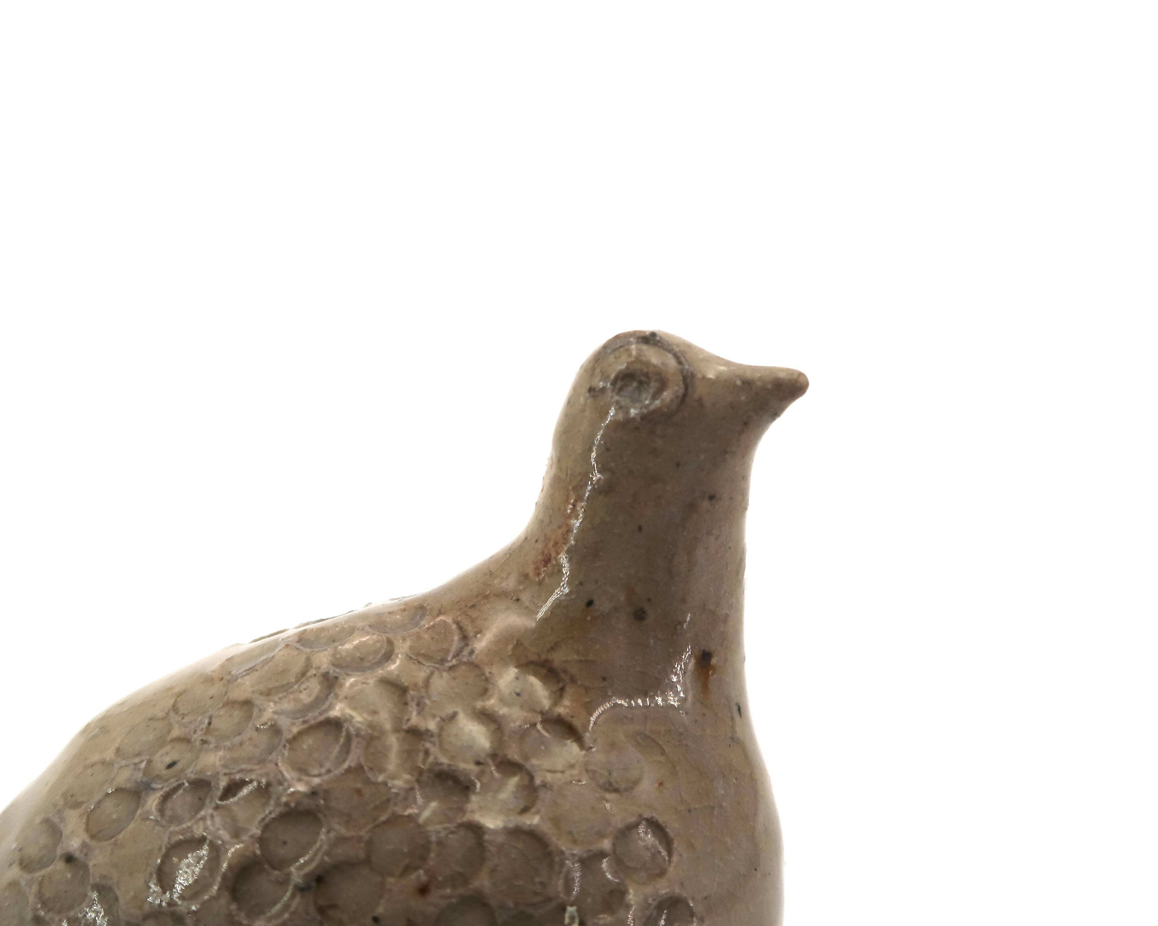 Bird in stoneware sculpture from La Borne, 1970s