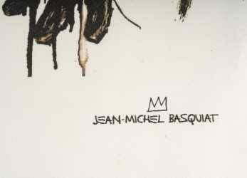 Numbered color silkscreen print, Jean-Michel Basquiat, 1990s