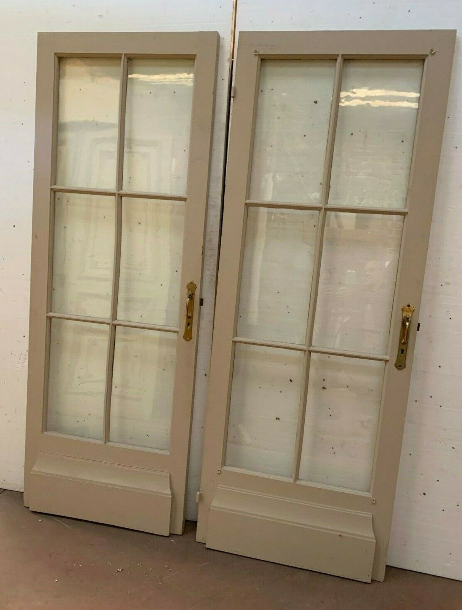 Old double-sided glass door 20th century