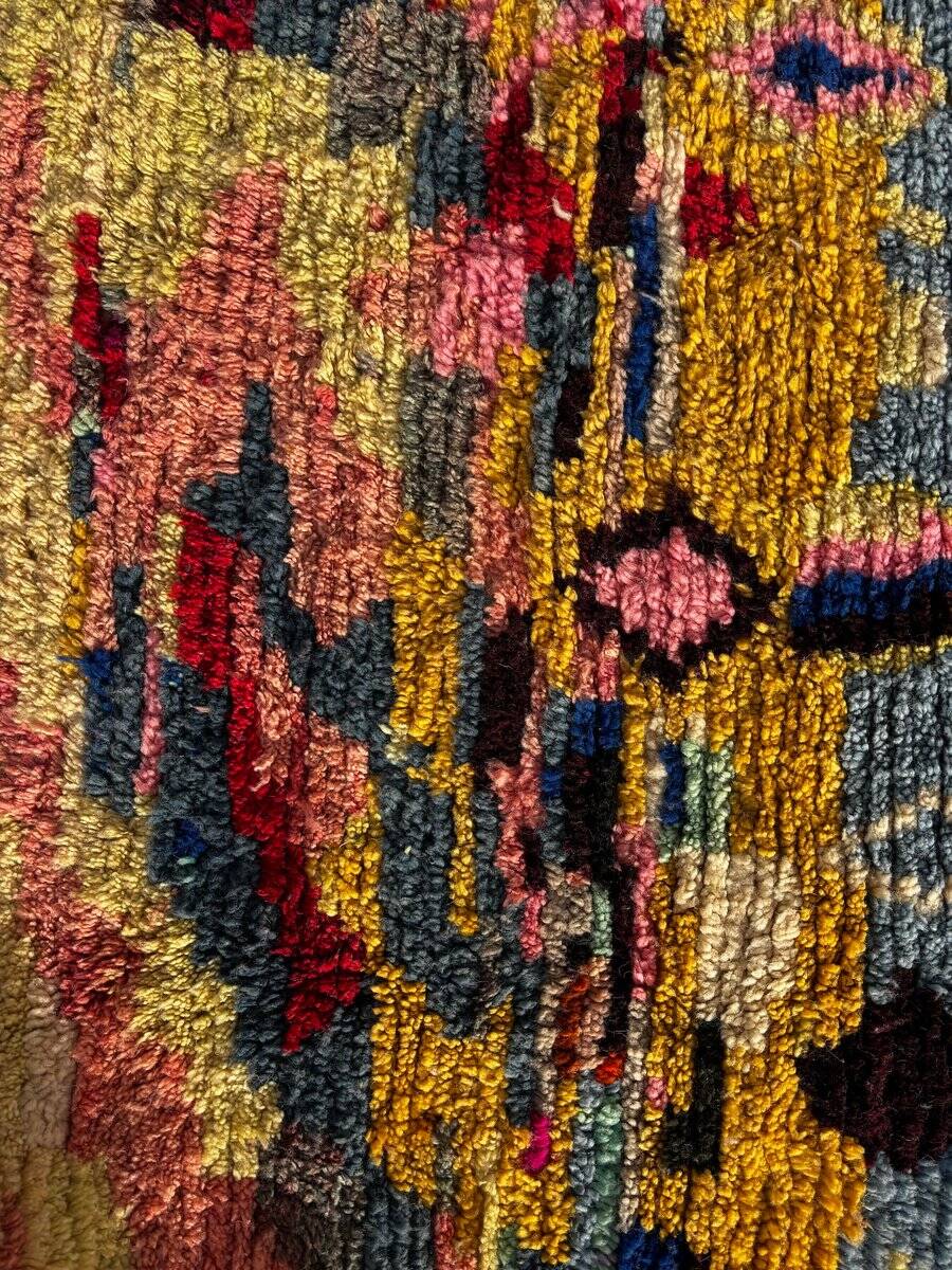 Vintage Berber wool rug, Morocco, 1990