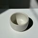 Trio of white ceramic cups D9cm