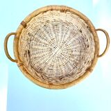 Vintage rattan basket