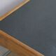 Mid century slate and solid oak coffee table by Eric Merthen, Sweden 1960s