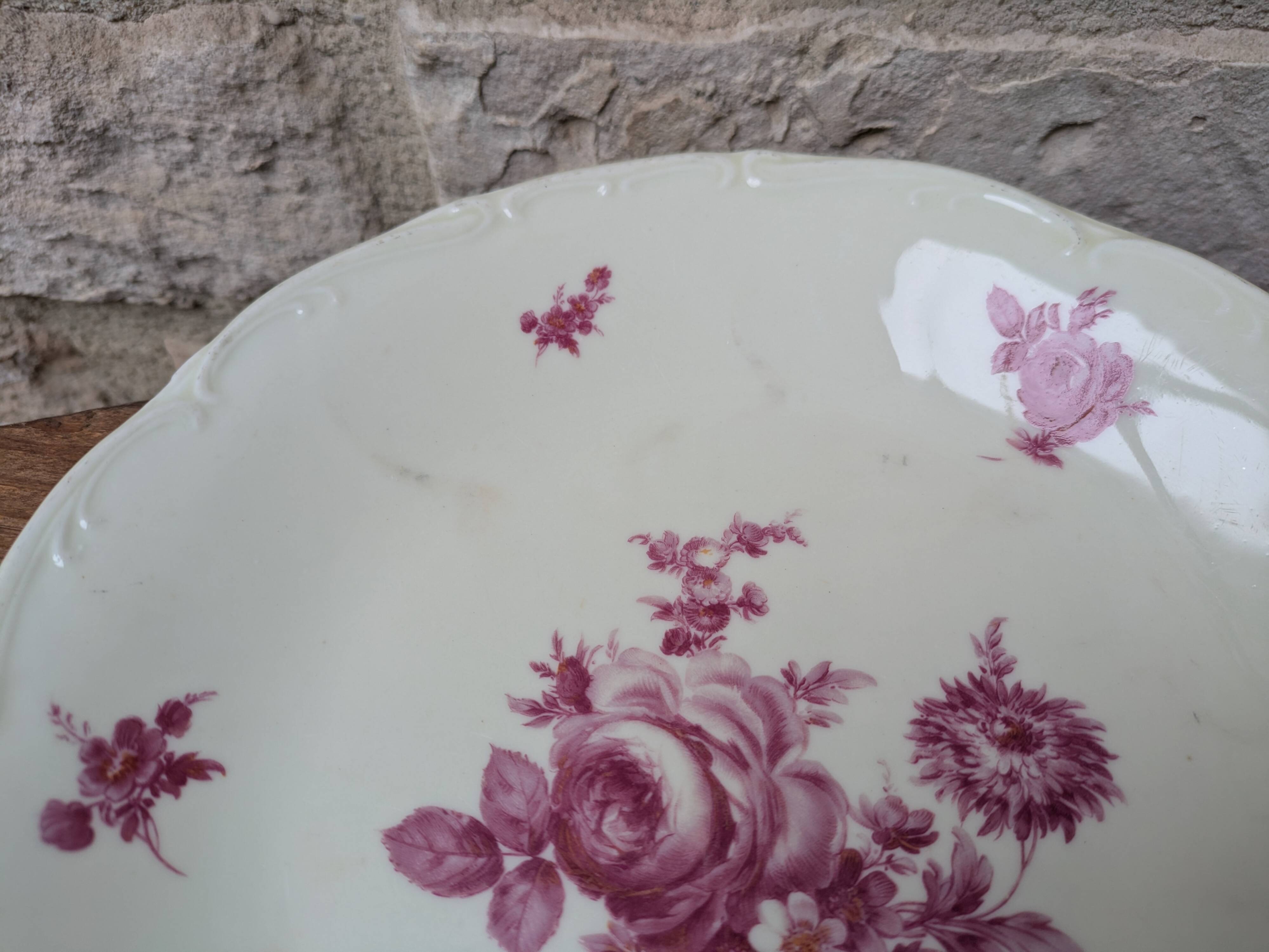 Deep plate in Sologne porcelain Larchevèque extra hard enamel
