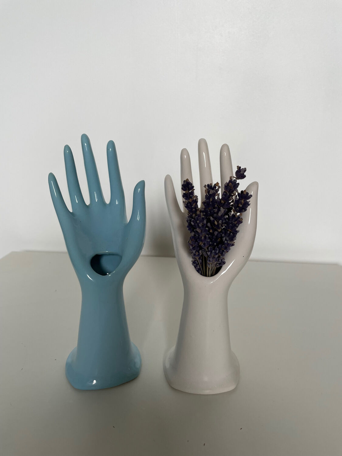 Hand Baguier or Soliflore in Porcelain