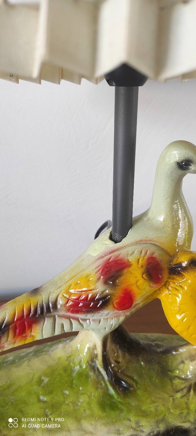 Lampe faisan Vintage