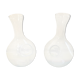 Paire de carafes rafraîchissoirs en verre