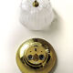 Brass ceiling light and Murano glass. GLASH-TTE LIMBURG. 1970