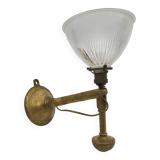 Old passageway wall lamp Marine lamp with holophane tulip pendulum