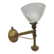Old passageway wall lamp Marine lamp with holophane tulip pendulum