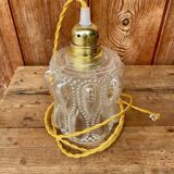 Vintage bubble glass pendant globe