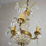 Beautiful chandelier with tassels.