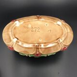 Gardener old art nouveau earthenware slurry decorated with clover n° 272