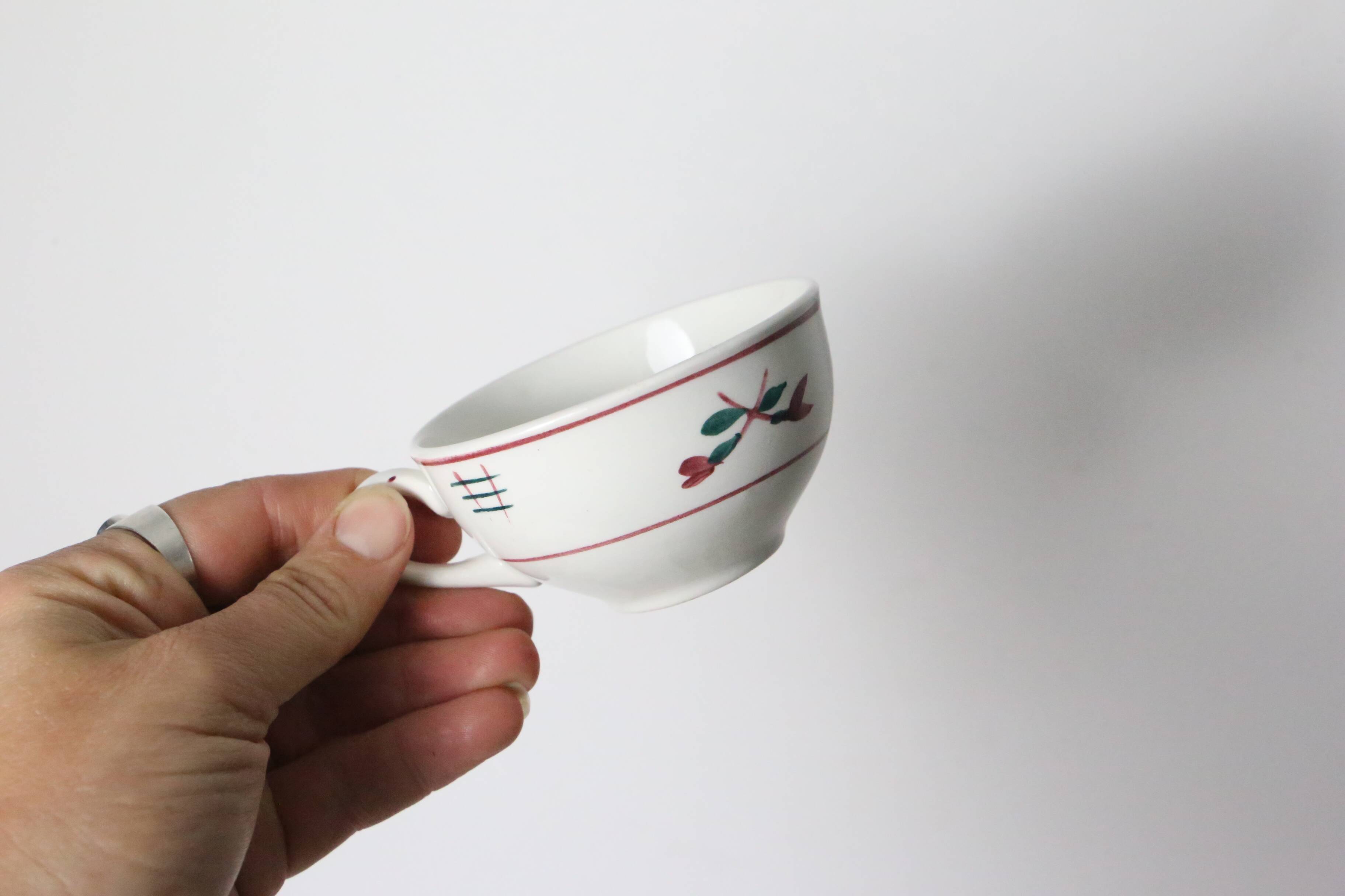 Set of 4 cups, vintage, French