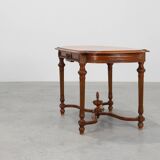 French Empire‑Style Oak Side Table with Gilt Details, ca. 1900