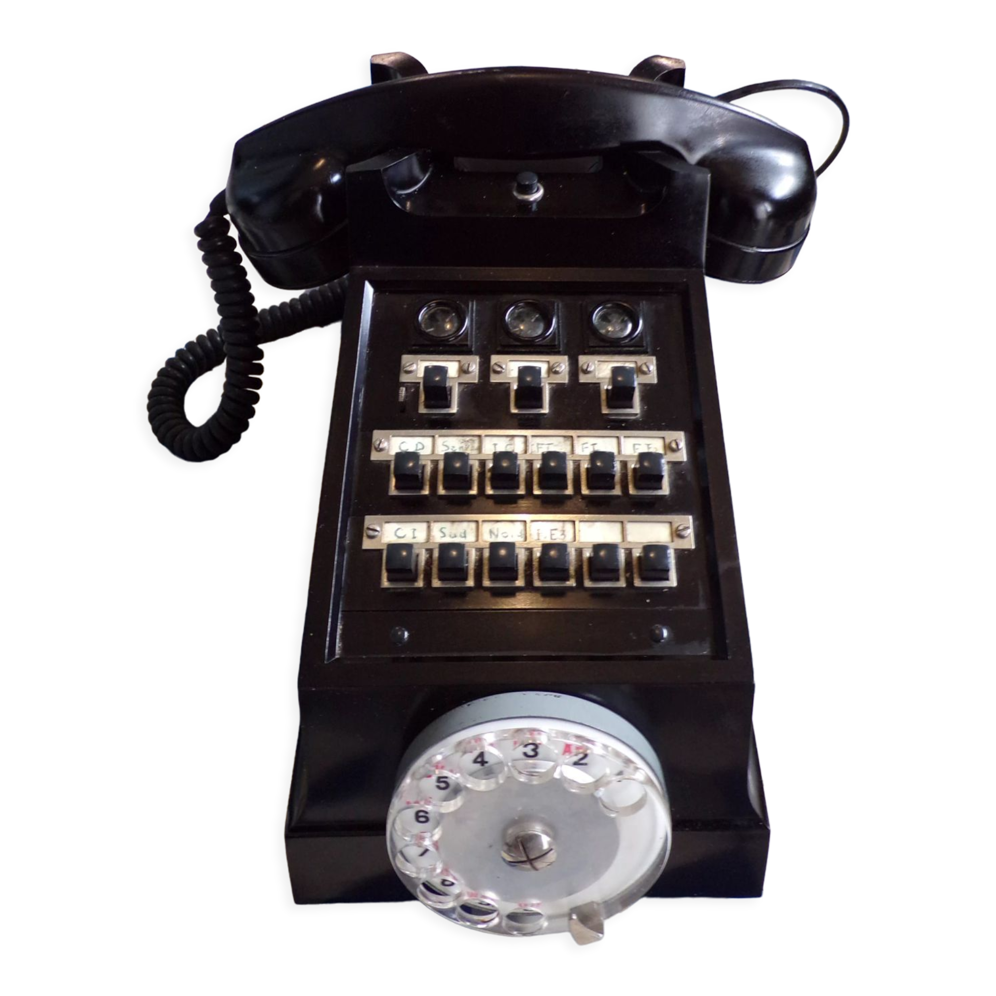 Téléphone vintage de standard en bakélite