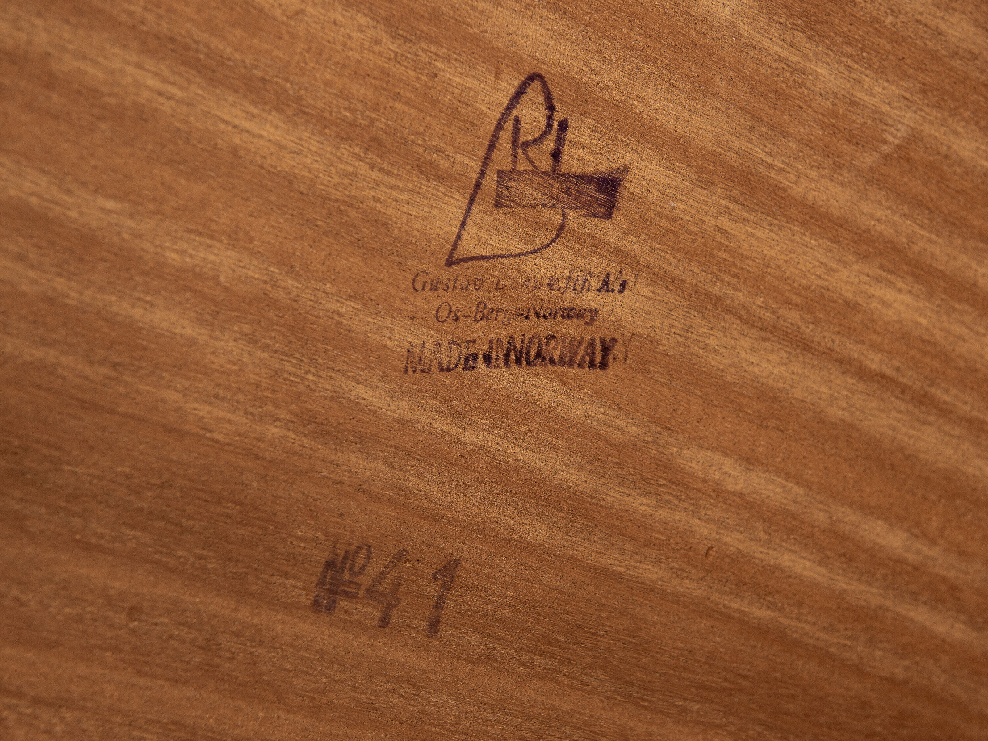 Midcentury extendable dining table in teak by Alf Aarseth for Gustav Bahus 1960s