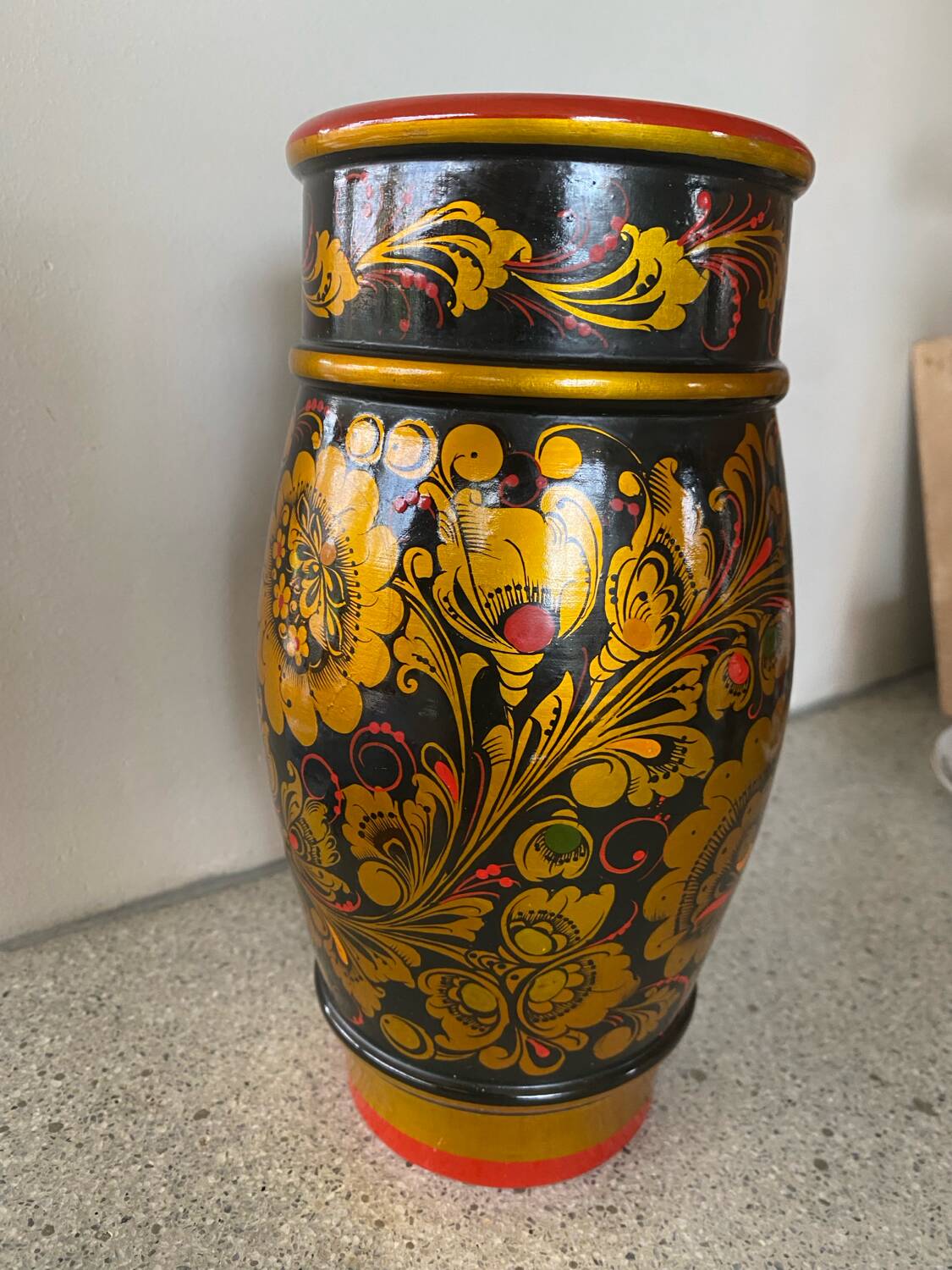 Hand painted vase