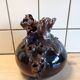 Ball vase signed JJ Barbier