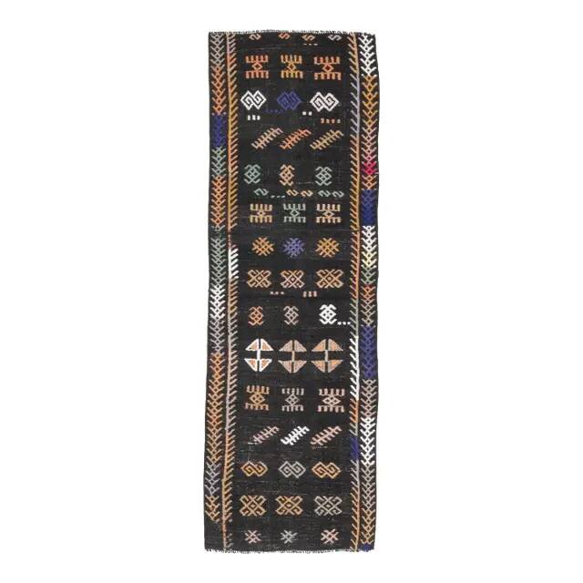 Handmade Turkish Vintage Wool Runner Rug  58x180