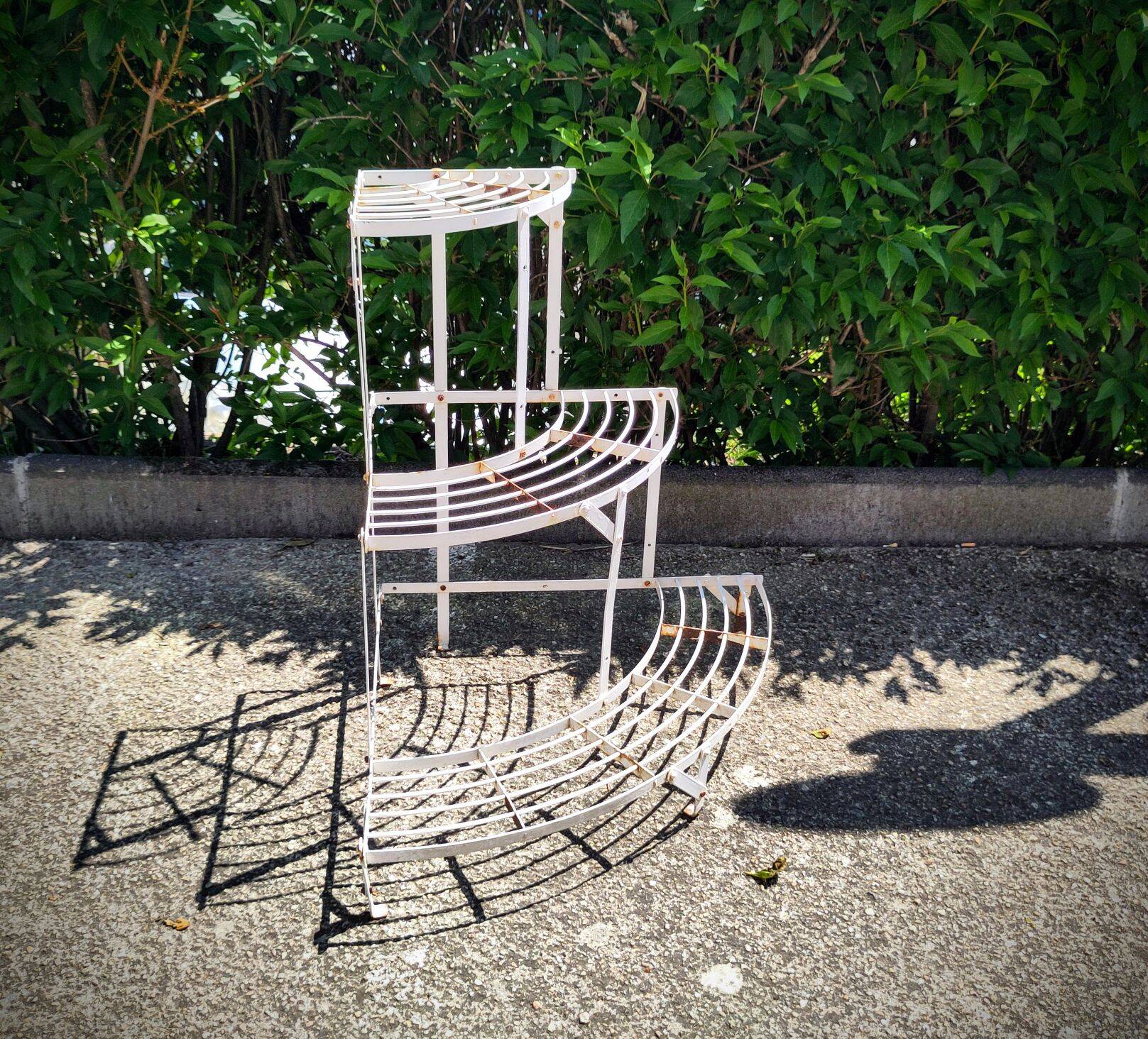 Old metal plant holder