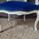 Fauteuil cabriolet patiné