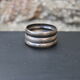 Silver metal towel ring