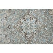 1970s Vintage Persian Handmade Wool Cotton Brown Area Rug 285x388