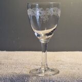 Baccarat 10 small antique glasses for white wine/port