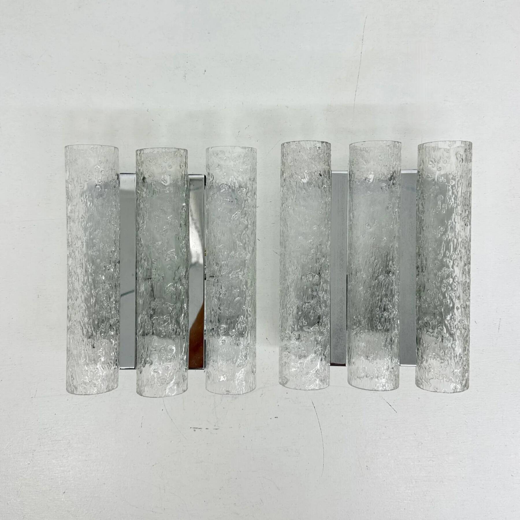 Mid-century design Doria Leuchten wall lamps sconce, 1970s