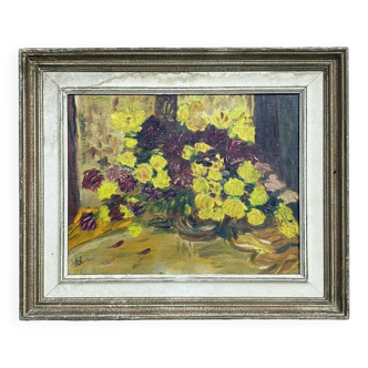 Tableau "Le bouquet jaune"