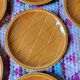 Lot n°2 of 6 Salins barbotine dessert plates