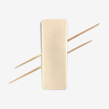 Apply mid century in opaline - brass