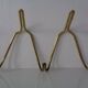 Mid-Century Brass Coat Hooks, 1950s, Set of 2