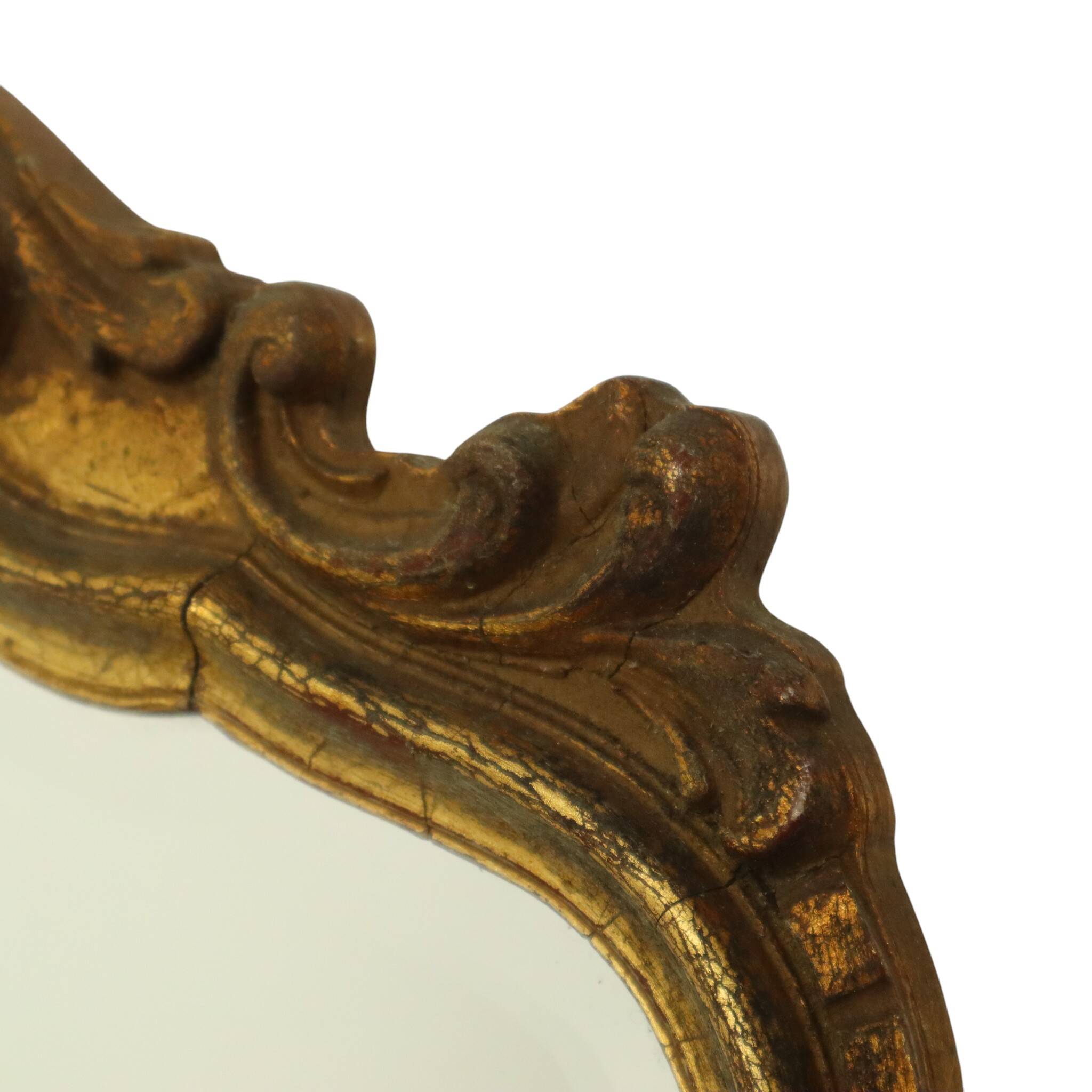Mid Century Gold Leaf Mirror Classic Deknudt Fifties