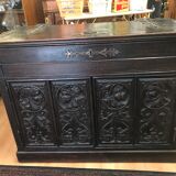 Low gothic style buffet epoque louis xiii