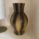 Saint Clément ceramic vase from the 50s, black and yellow