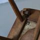 Brutalist oak bar chair | Germany | 1950s