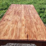 Country farm table in pine , 2 drawers