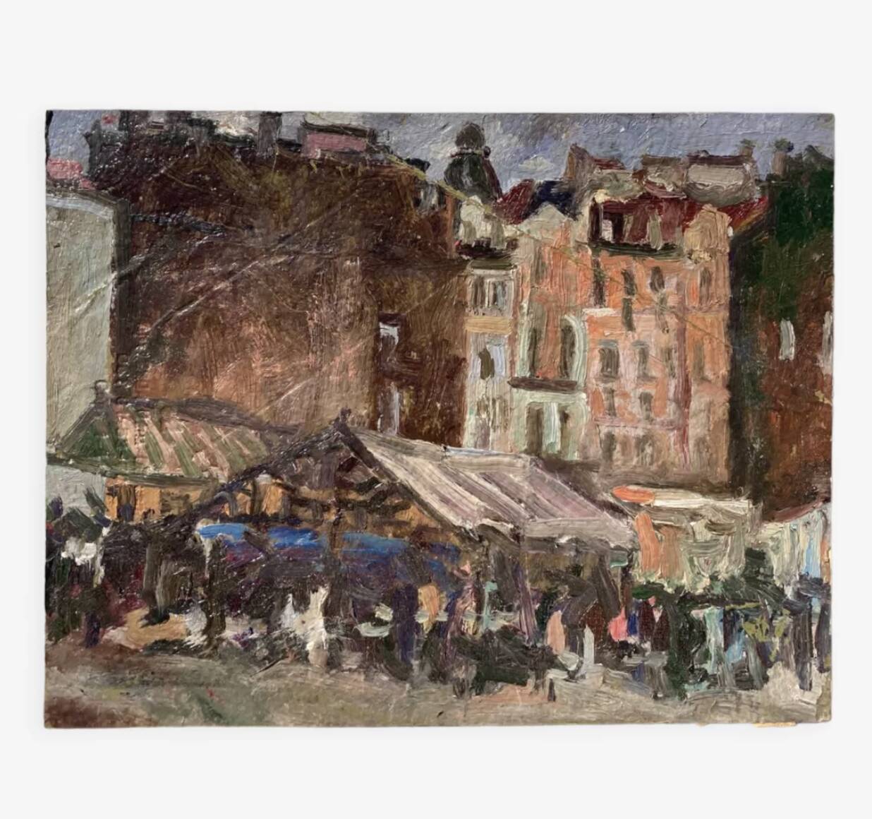 Old city painting Paris