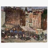 Old city painting Paris