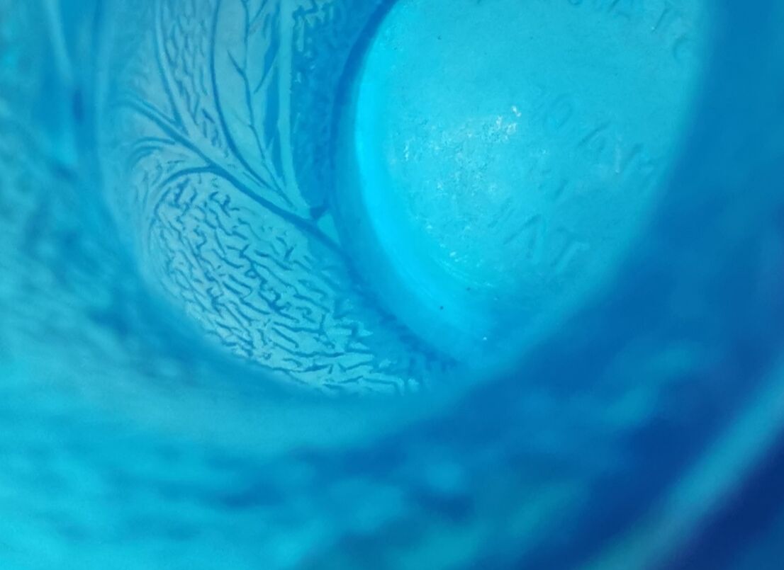 Italy molded glass vase