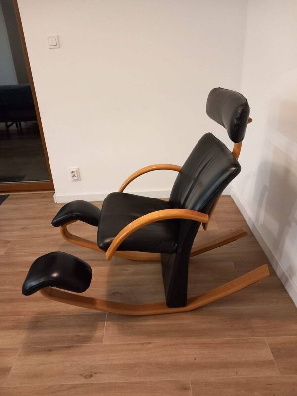 Fauteuil Stokke - chaise à bascule (balance) - années 1980, Norvège