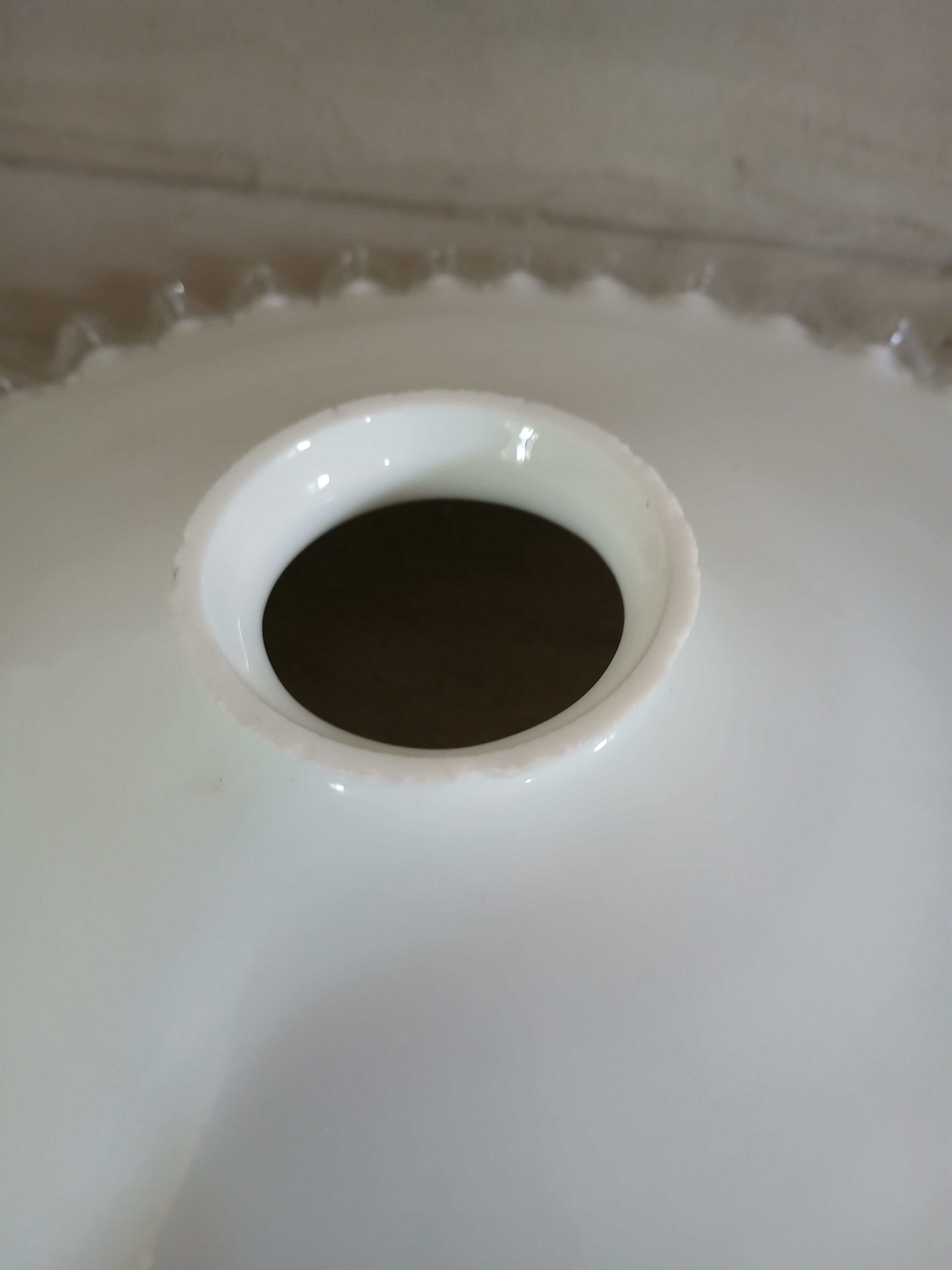 Old opaline lampshade/suspension