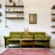 Velvet Sofa, Denmark, 1960s, Mid-C, Vintage