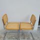 Paire de chaises Marcel Breuer modèle B32 signé Italy.