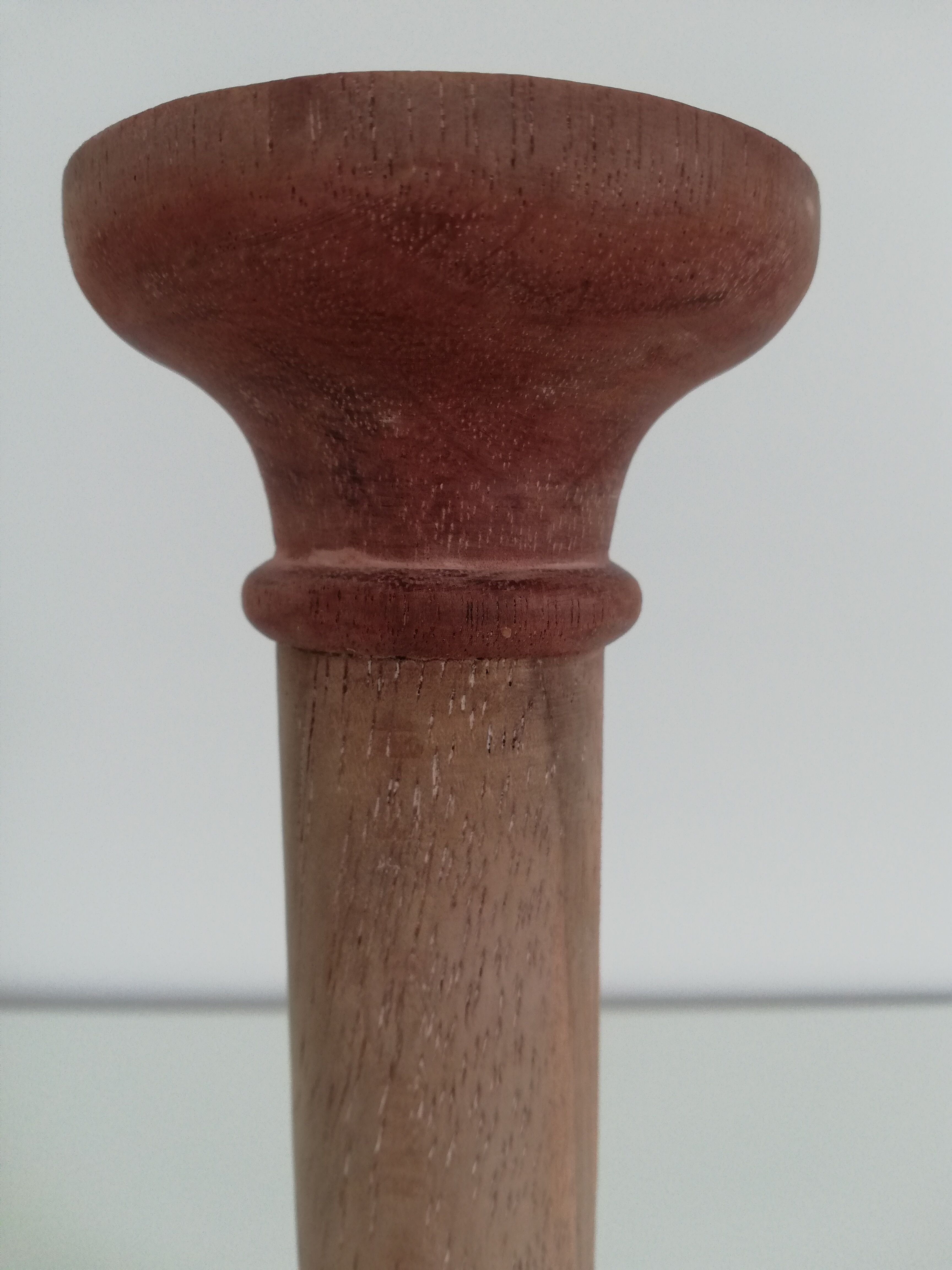 Vintage wooden candle holder
